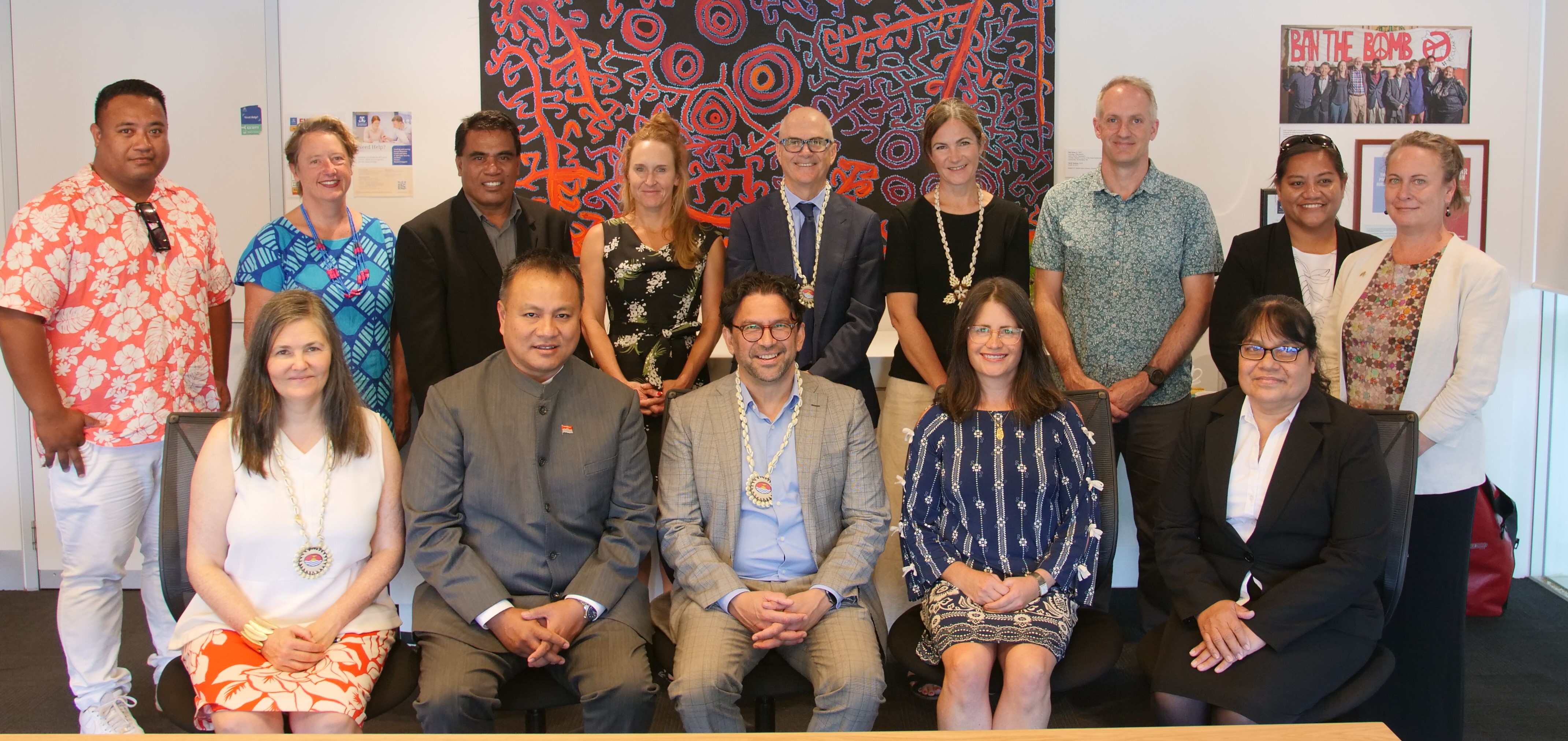 Delegation from the government of Kiribati and leadership of the University of Melbourne.