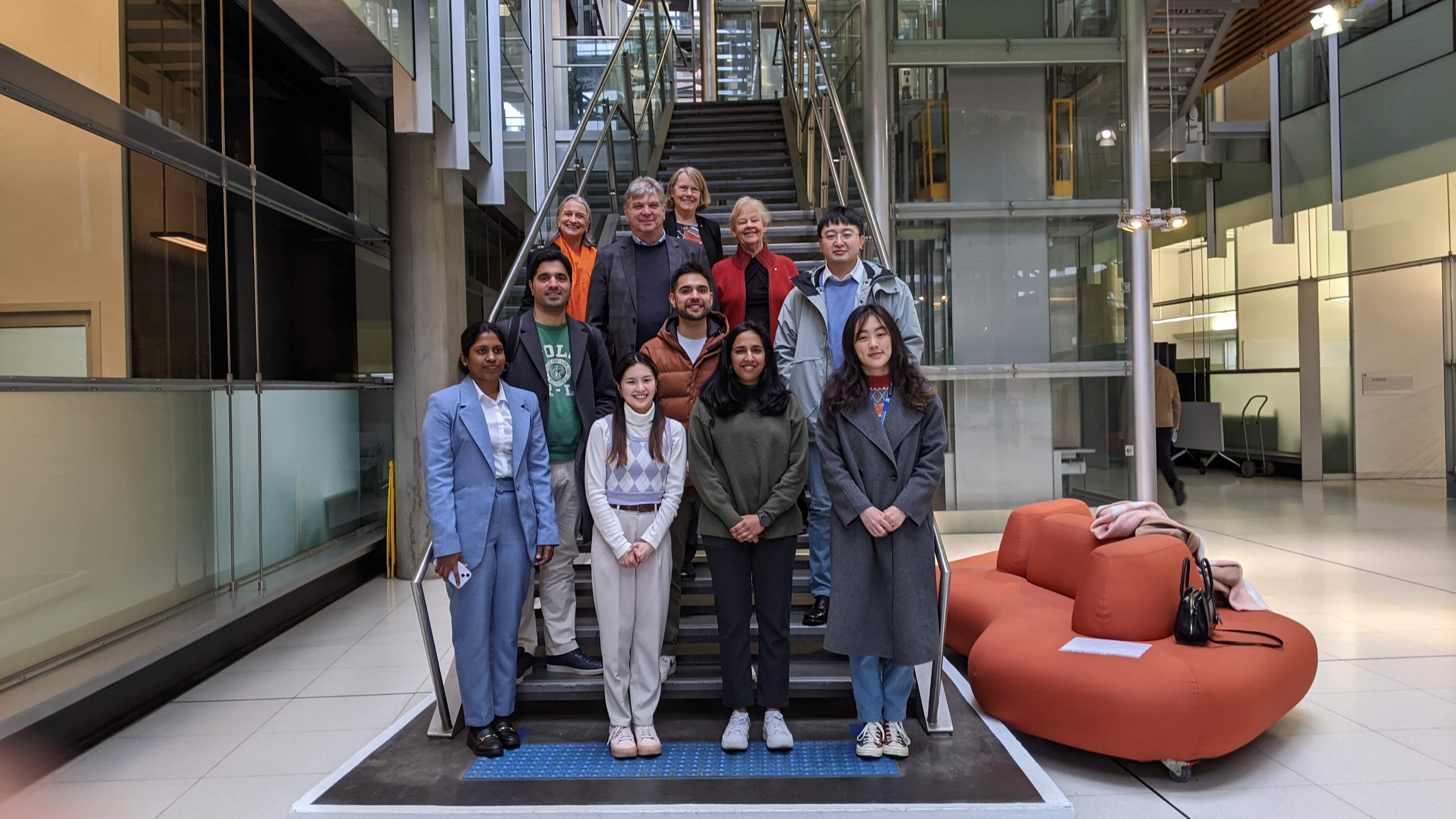 Falling Walls Lab emerging researchers and judges in a group shot at the Bio21 Institute.