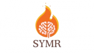 Cute logo of a brain alight as a frame