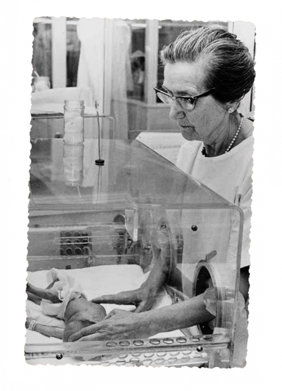 1951 Dame Kate Campbell transforms care of premature babies