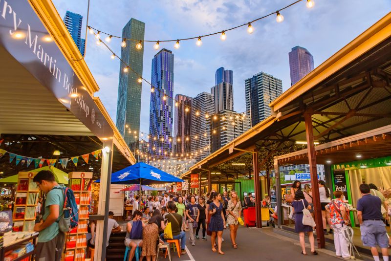 Queen Victoria Night Market in Melbourne.