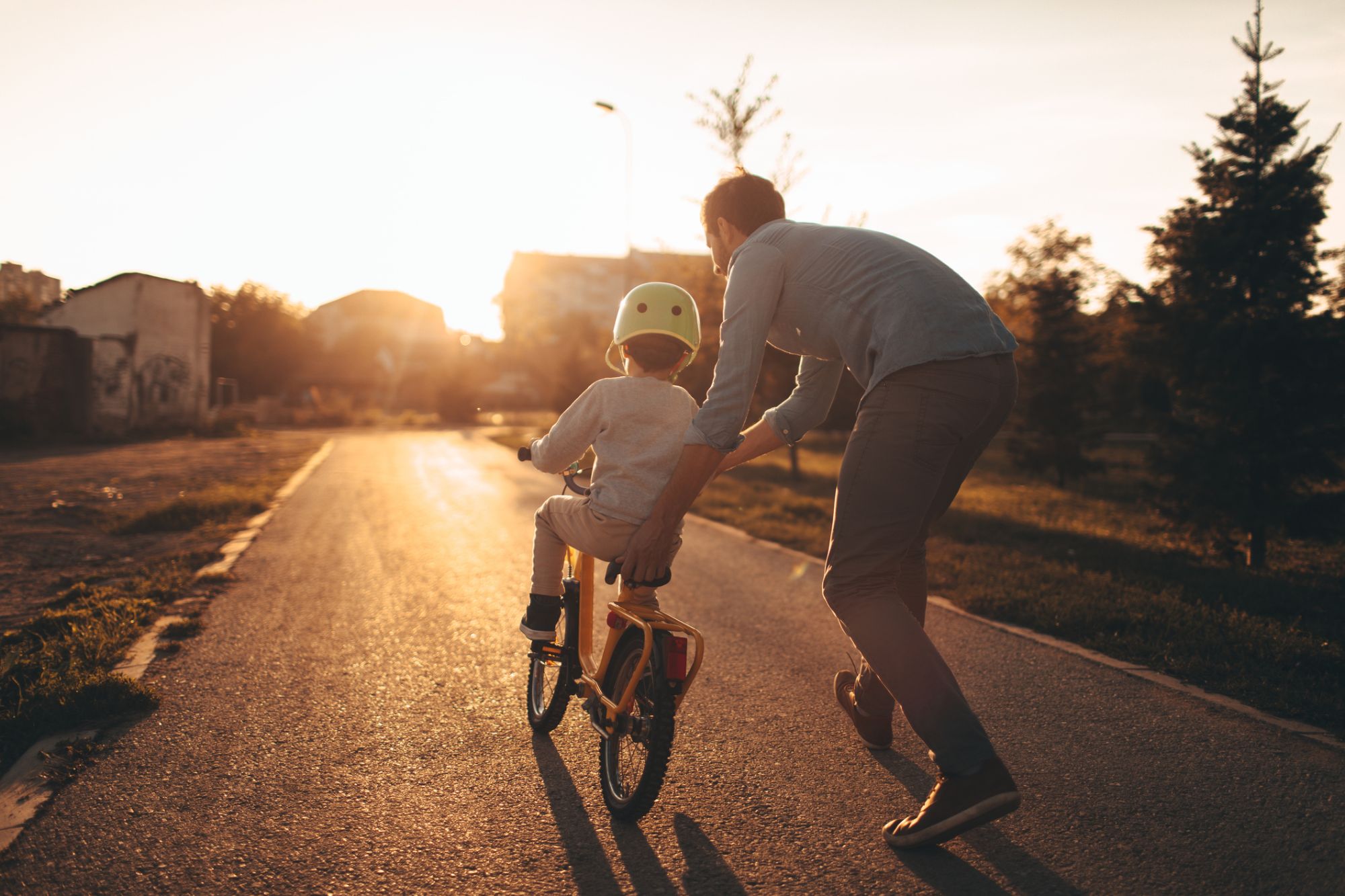 Child riding bike