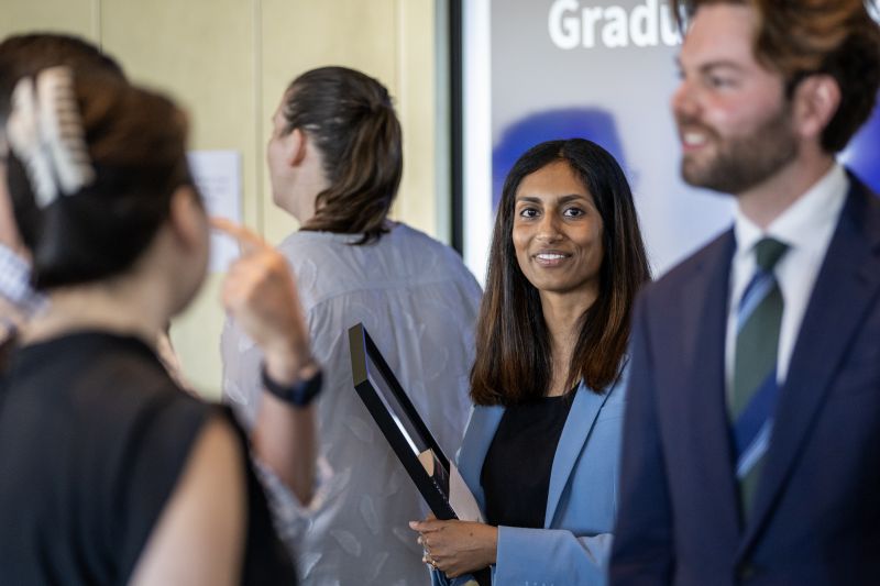 Awardee of the Dean's Graduate Research Awards, Asha Bonney, smiling