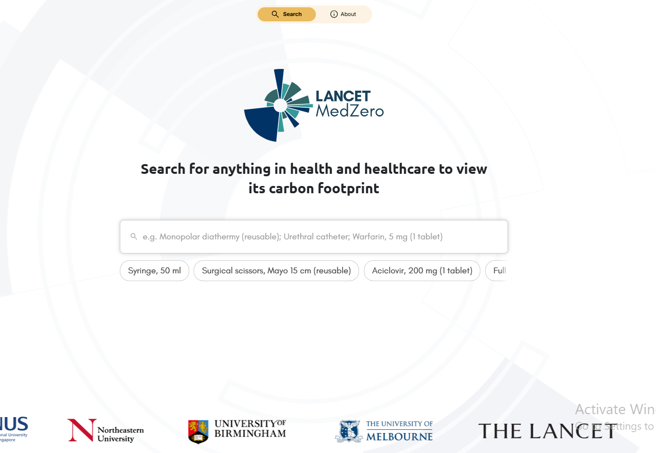 [This images is a screenshot of the new Lancet MedZero website.]