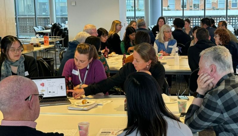 At the end of the program, mentees present the work of their PhD mentors in a round-table format. At the end of the program, mentees present the work of their PhD mentors in a round-table format.