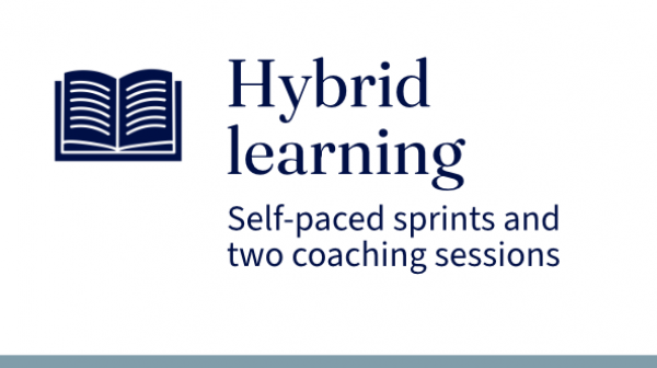 Hybrid learning self paced sprints and two coeaching sessions