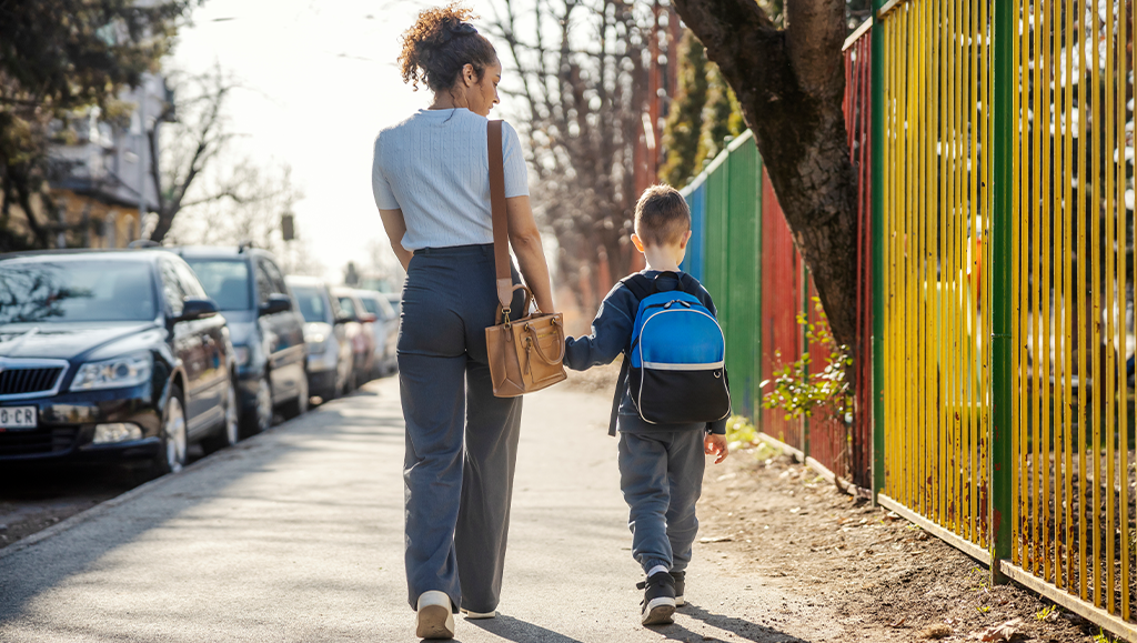 Kindergarten walk home