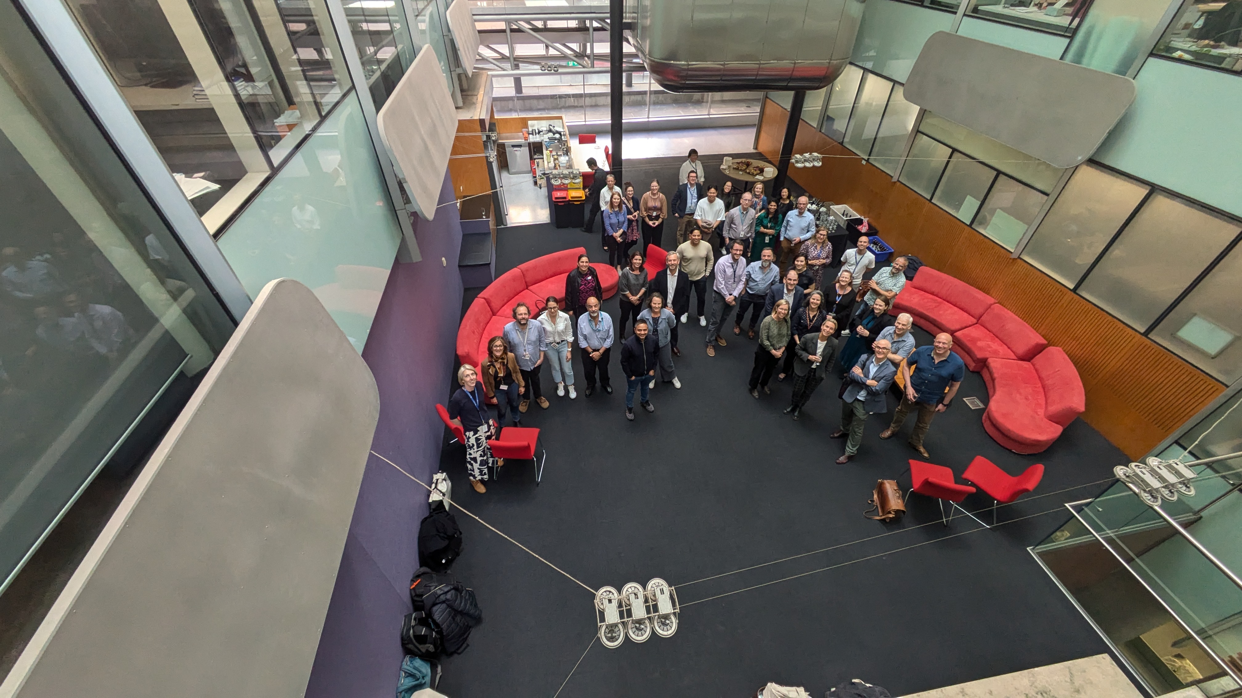 OMIX3 project team gathers to celebrate at the Bio21 Institute